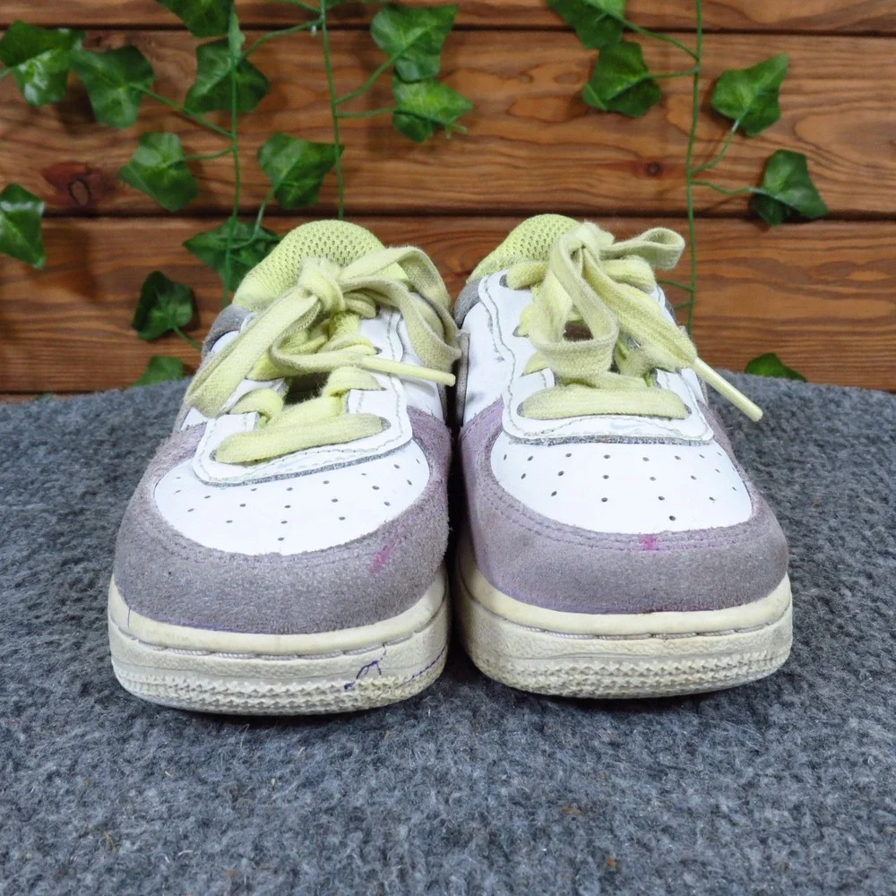 Nike Force 1 LV8 TD Infant Sneakers Size 6 Easter White Multi-Color Leather